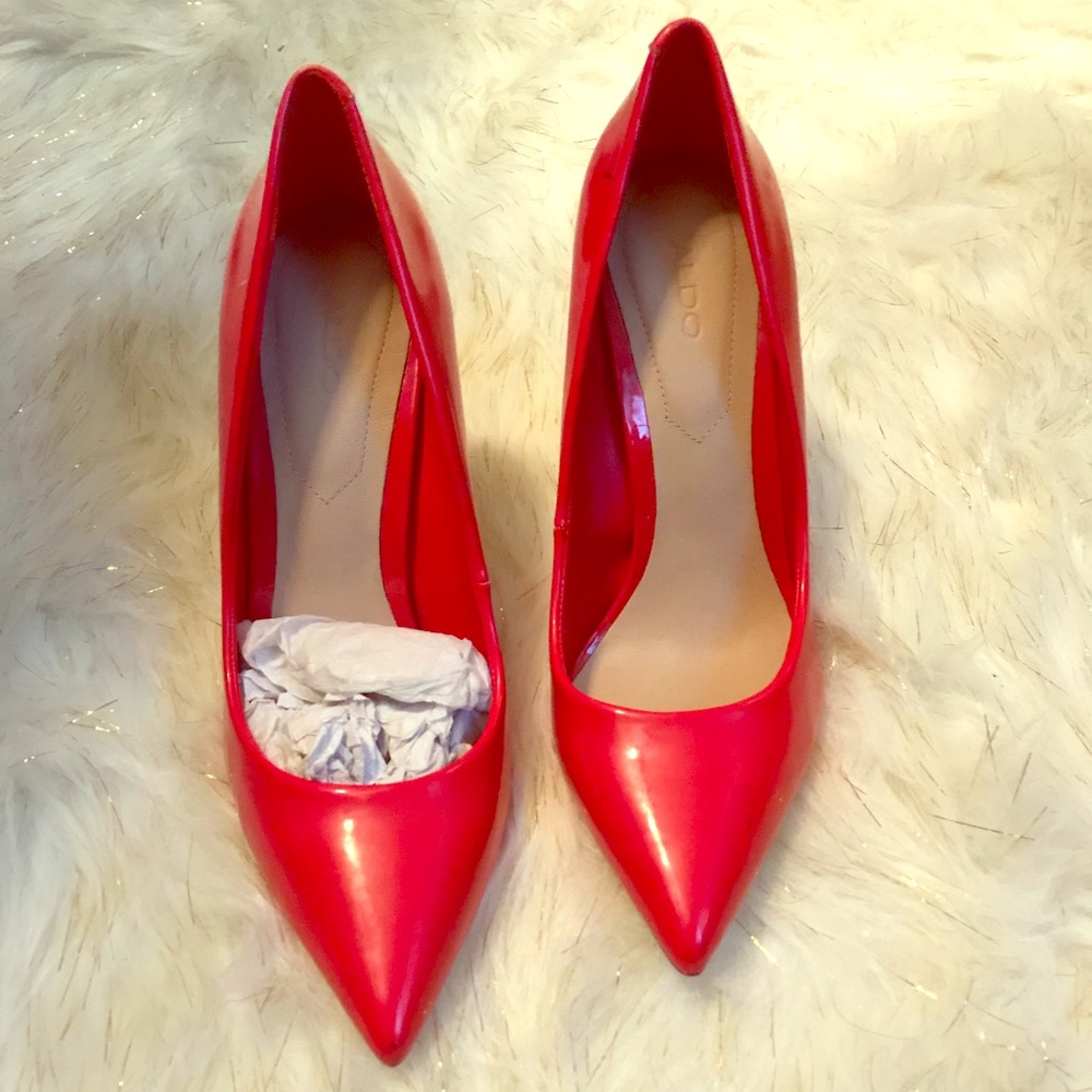 Red Aldo Heels